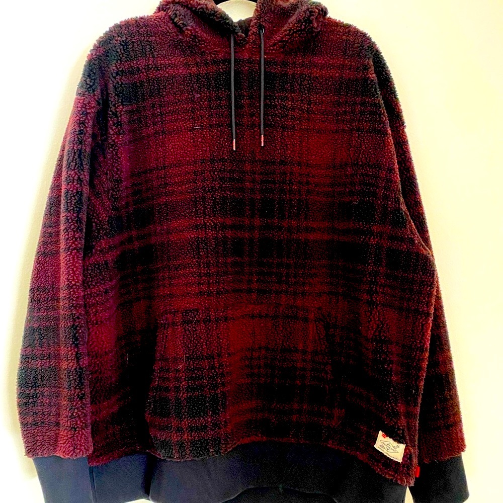 Men’s Levi’s Sherpa Plaid Hoodie